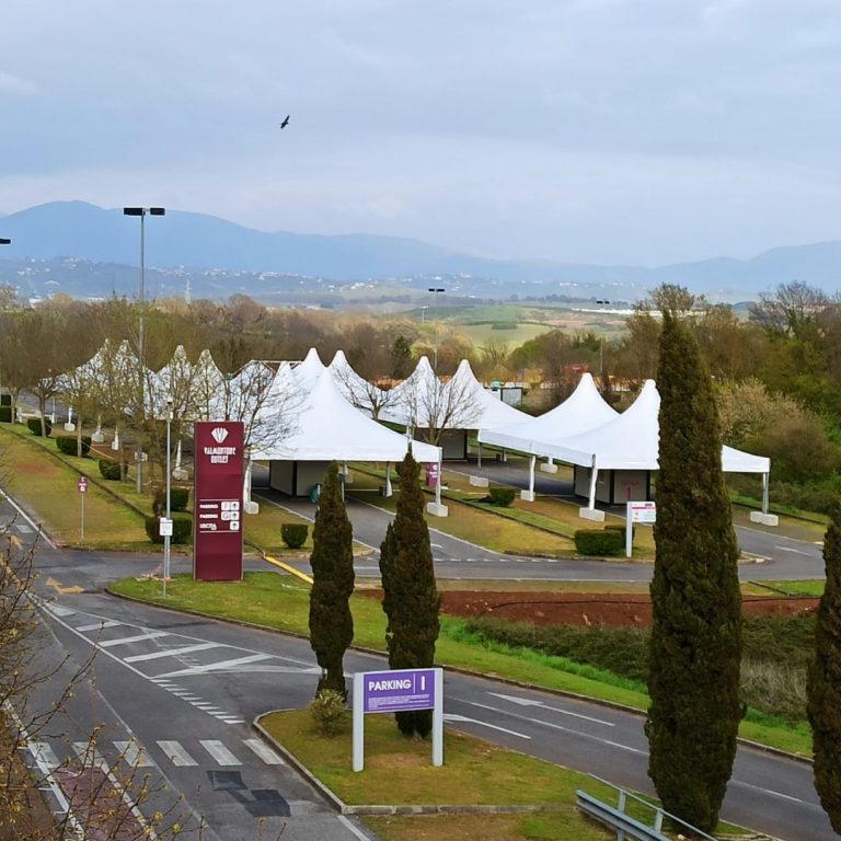 Vaccine site in Valmontone by Eurostands
